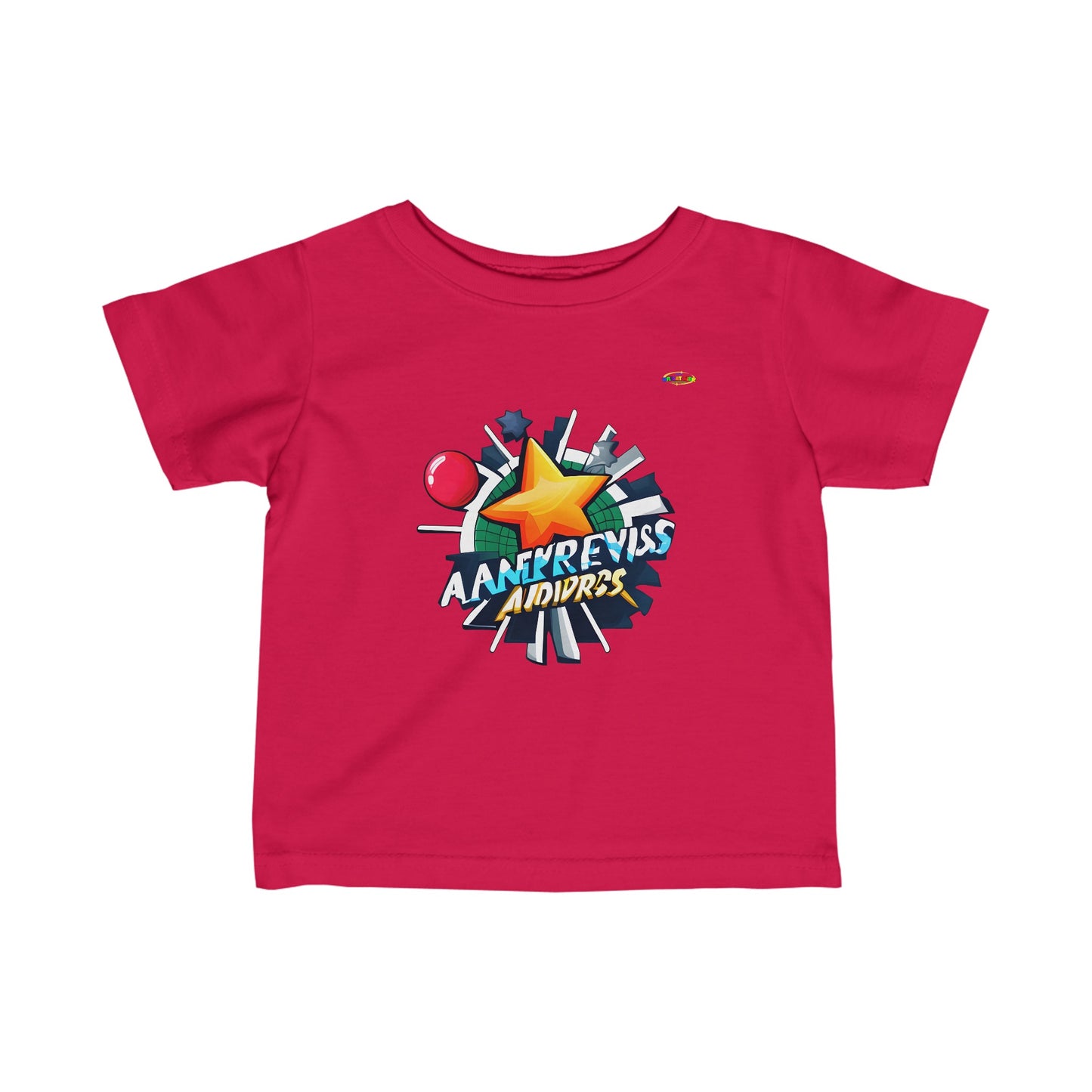 Sports Star Logo Infant Fine Jersey Tee-MyBrightSideClothing