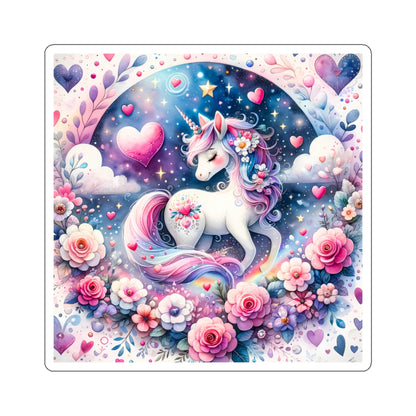 Magical Unicorn Love Kiss-Cut Sticker-My Bright Side Clothing