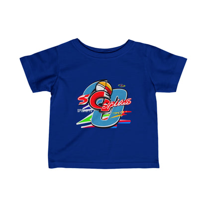 Cute Sports logo Infant Fine Jersey Tee-My Bright Side Clothing