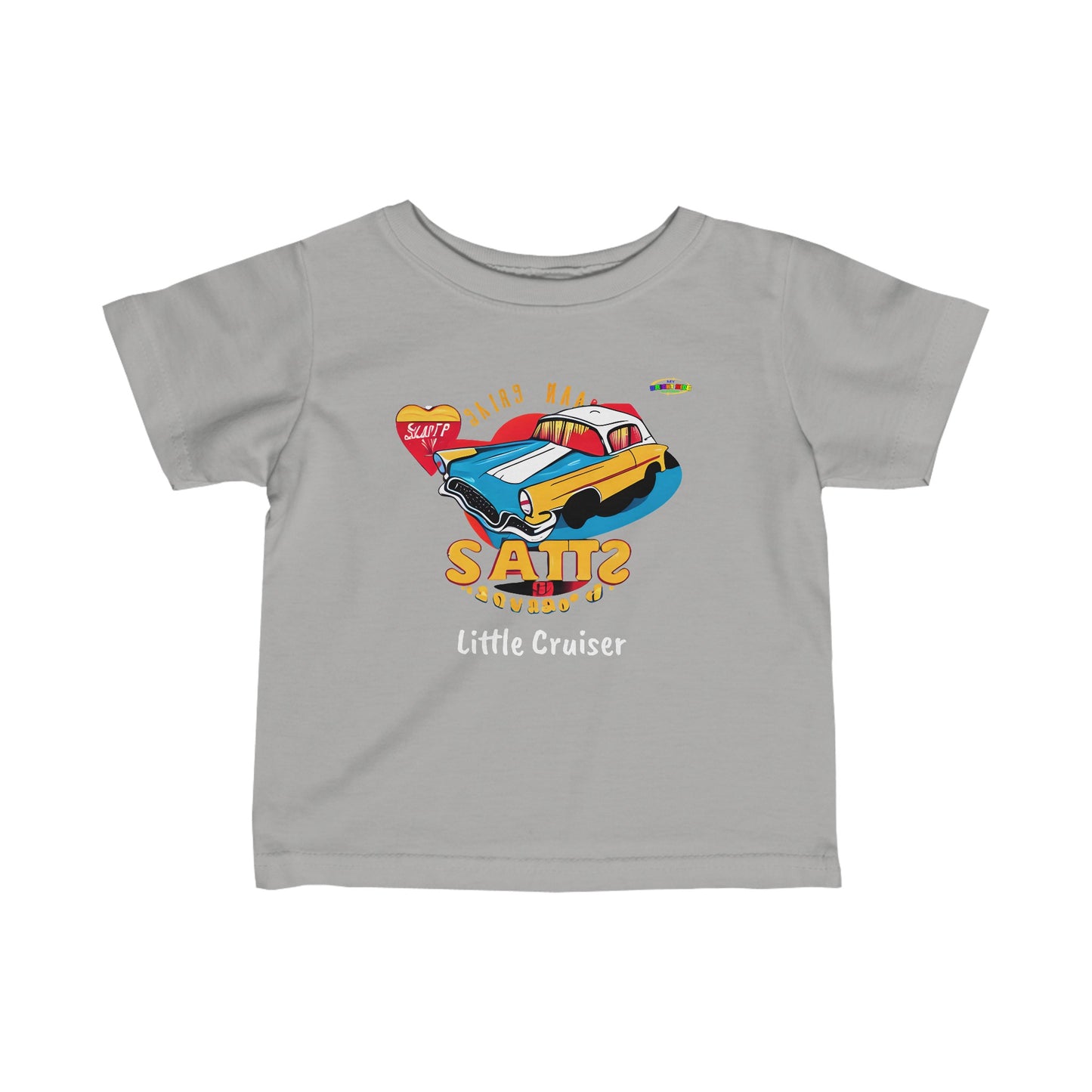 Cute Retro Classic Car Little Cruiser Infant Fine Jersey Tee--MyBrightSideClothing