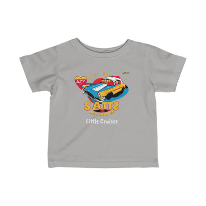 Cute Retro Classic Car Little Cruiser Infant Fine Jersey Tee--MyBrightSideClothing