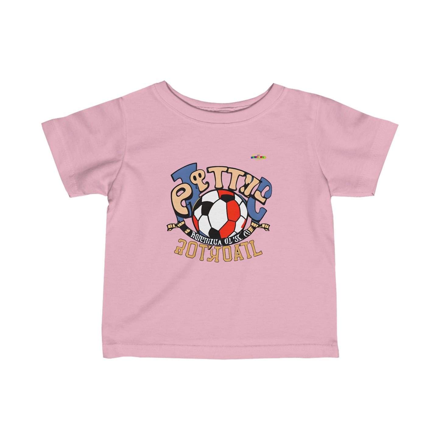 Cute Soccer logo Infant Fine Jersey Tee-My Bright Side Clothing