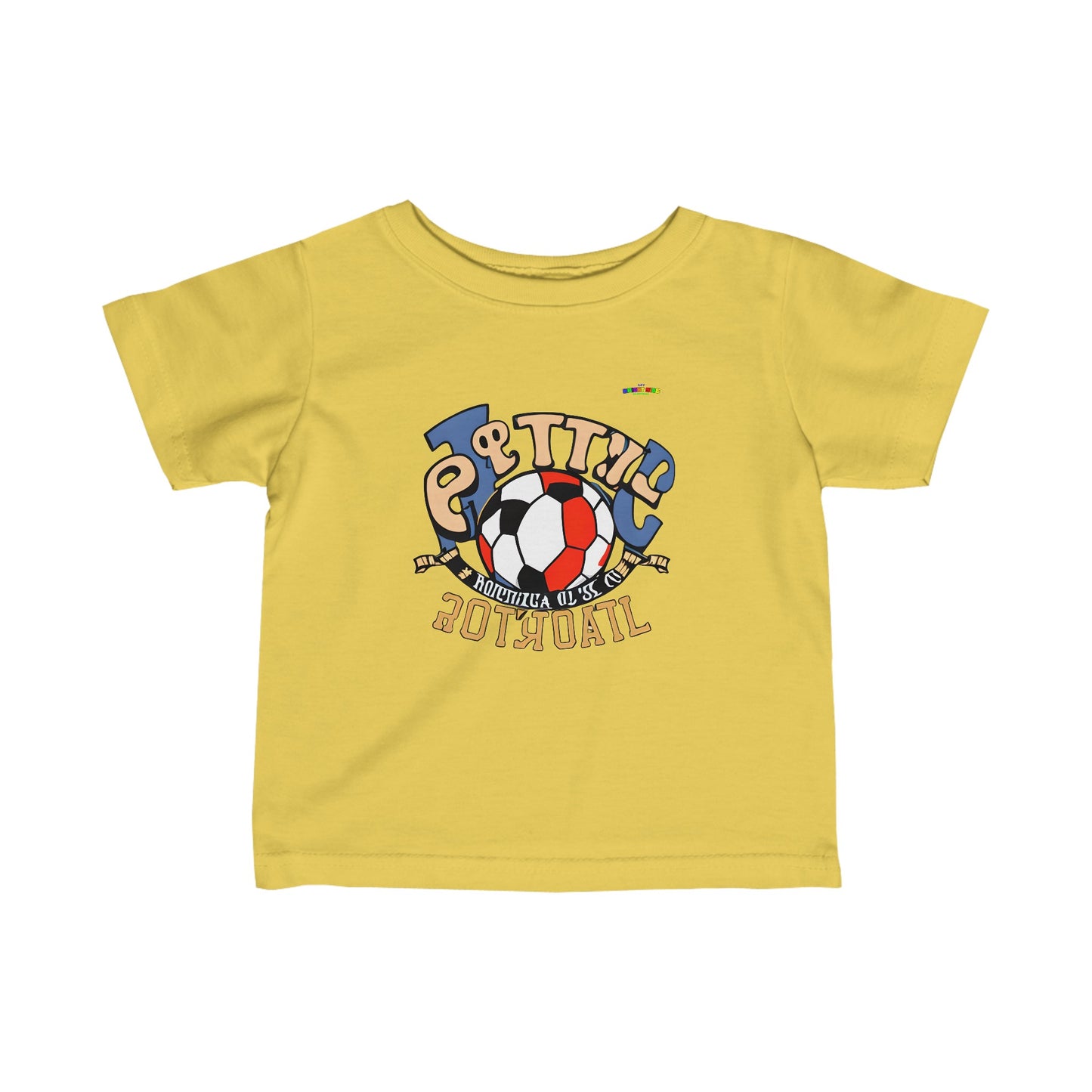 Cute Soccer logo Infant Fine Jersey Tee-My Bright Side Clothing