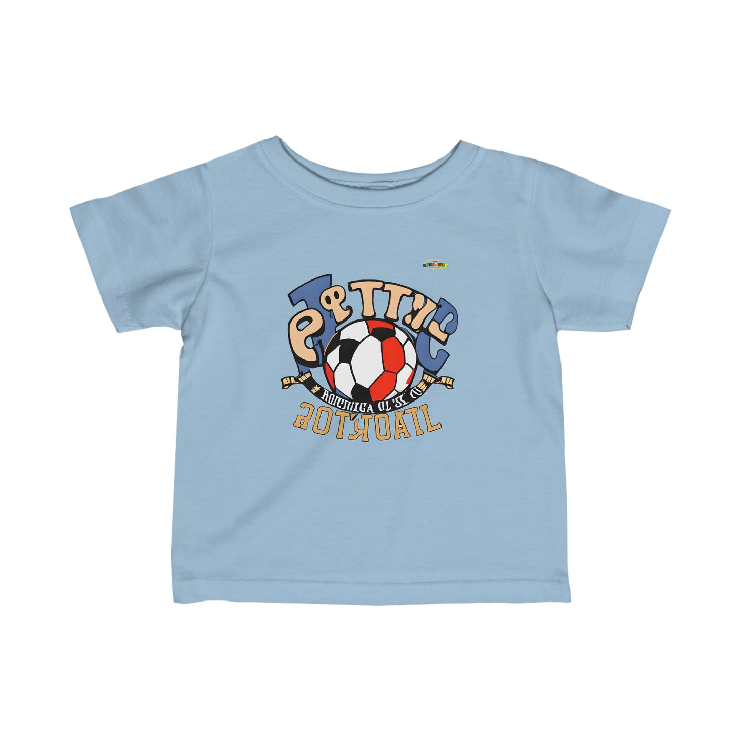 Cute Soccer logo Infant Fine Jersey Tee-My Bright Side Clothing