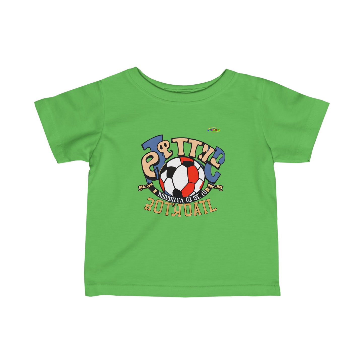 Cute Soccer logo Infant Fine Jersey Tee-My Bright Side Clothing