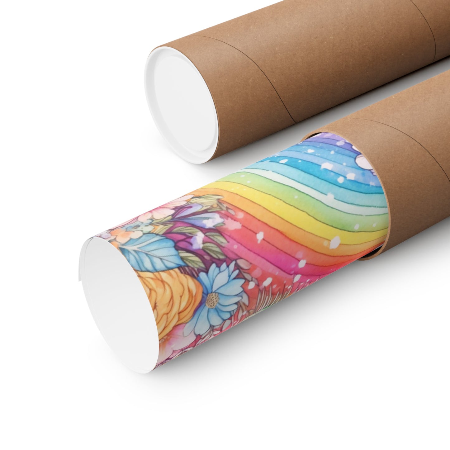 Just Making Magic-Beautiful Rainbow Flower Unicorn Matte Vertical Poster-My Bright Side Clothing