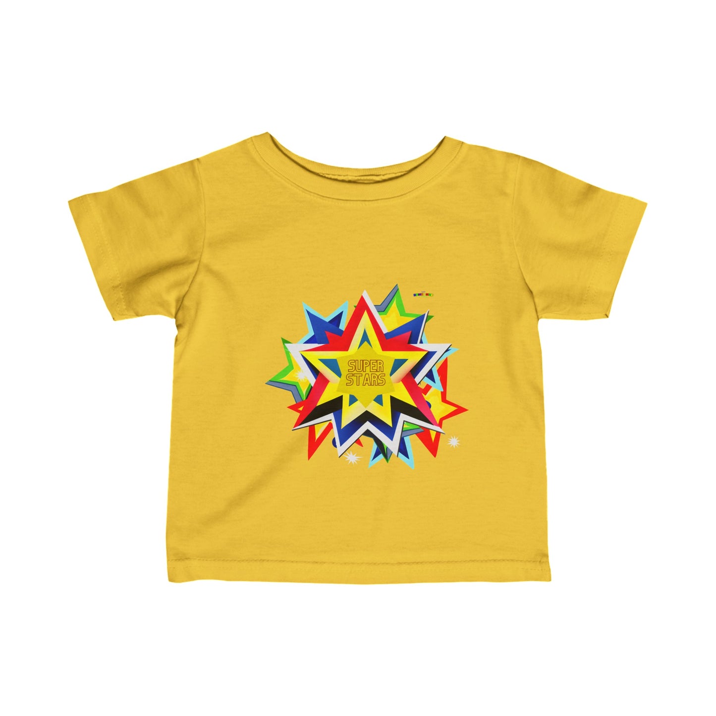 Cute Super Hero Super Stars Logo infant Fine Jersey Tee-My Bright Side Clothing