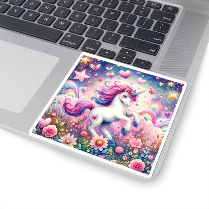 Magical Unicorn Love Kiss-Cut Sticker-My Bright Side Clothing