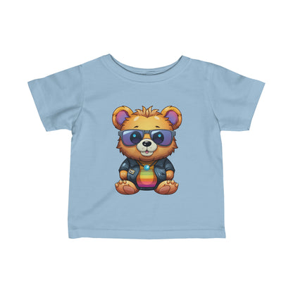 Cute Cool Teddy Bear Infant Fine Jersey Tee-My Bright Side Clothing