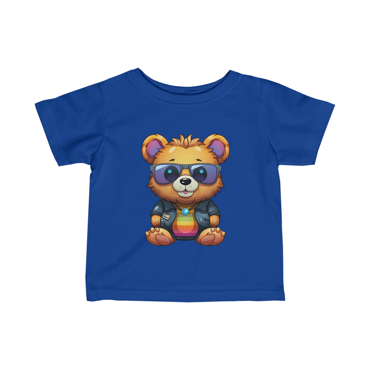 Cute Cool Teddy Bear Infant Fine Jersey Tee-My Bright Side Clothing