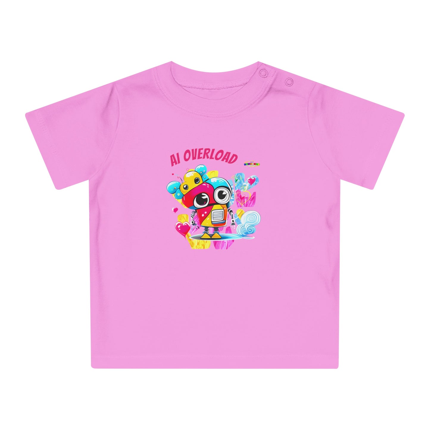 Cute Rainbow baby Robot Baby T-Shirt-My Bright Side Clothing