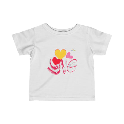 Cute Love logo Infant Fine Jersey Tee-My Bright Side Clothing