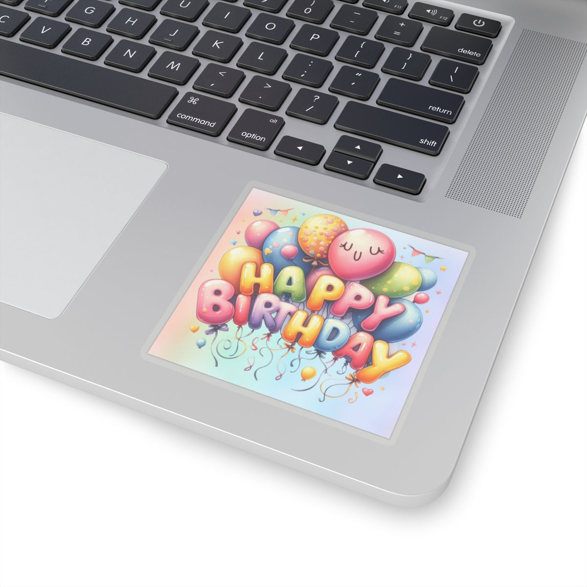 Cute Balloon  Happy Birthday Kiss-Cut Sticker-My Bright Side Clothing