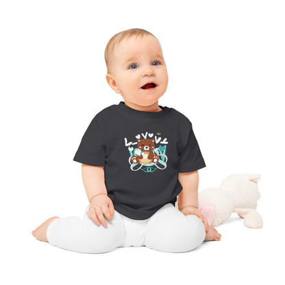 Cute Love Bear Baby T-Shirt-My Bright Side Clothing