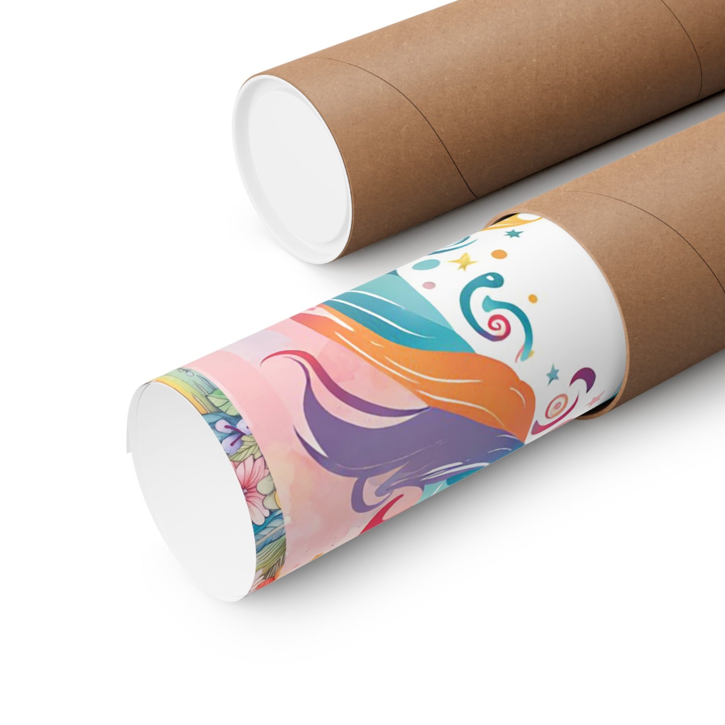 Just Making Magic-Beautiful Rainbow Flower Unicorn Matte Vertical Poster-My Bright Side Clothing