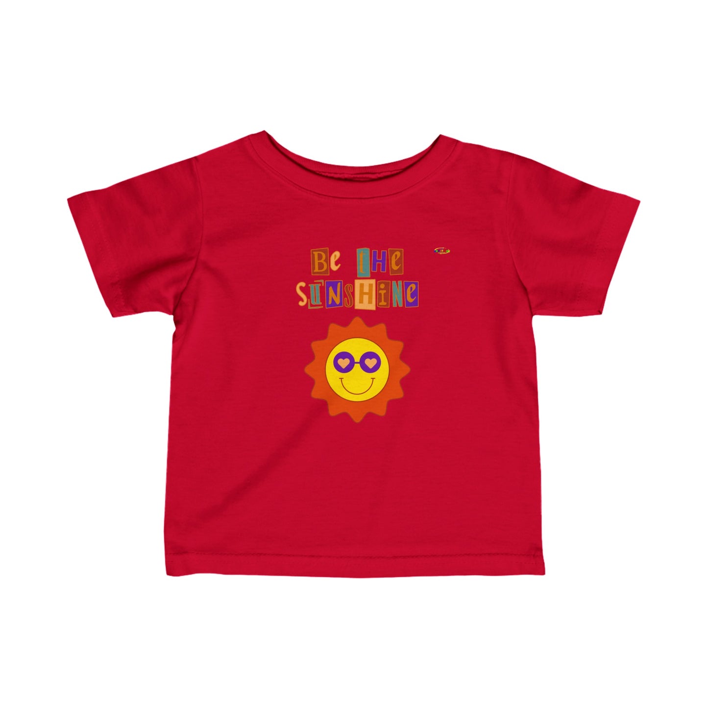 Cute e the Sunshine logo Infant Fine Jersey Tee-My Bright Side Clothing