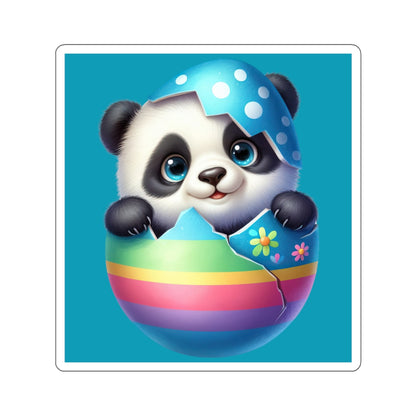 Cute and Sweet Little Panda Easter Egg -Kiss-Cut Sticker-My Bright Side Clothing