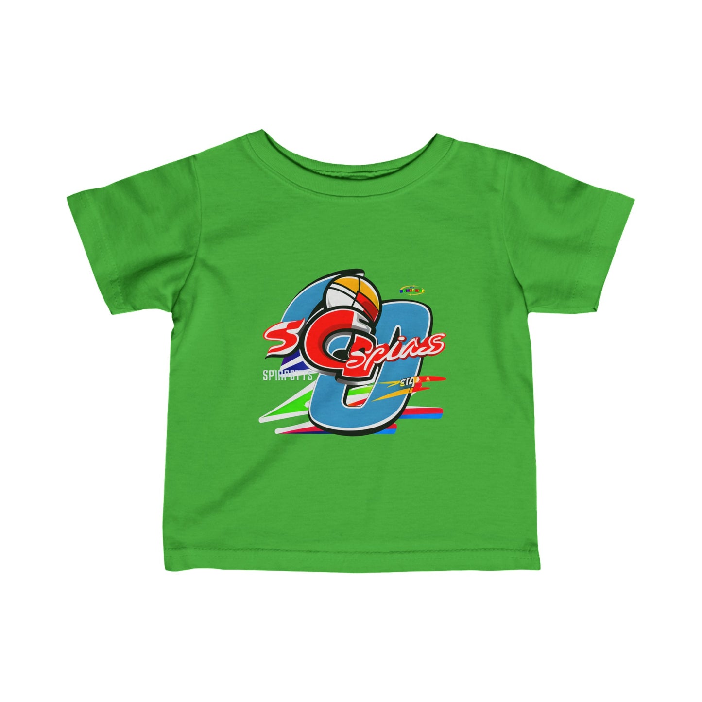 Cute Sports logo Infant Fine Jersey Tee-My Bright Side Clothing