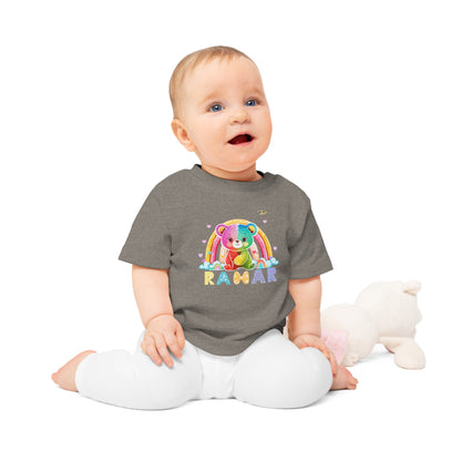 Cute Rainbow Teddy Bear Baby T-Shirt--My Bright Side Clothing