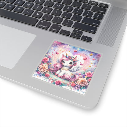 Magical Unicorn Love Kiss-Cut Sticker-My Bright Side Clothing