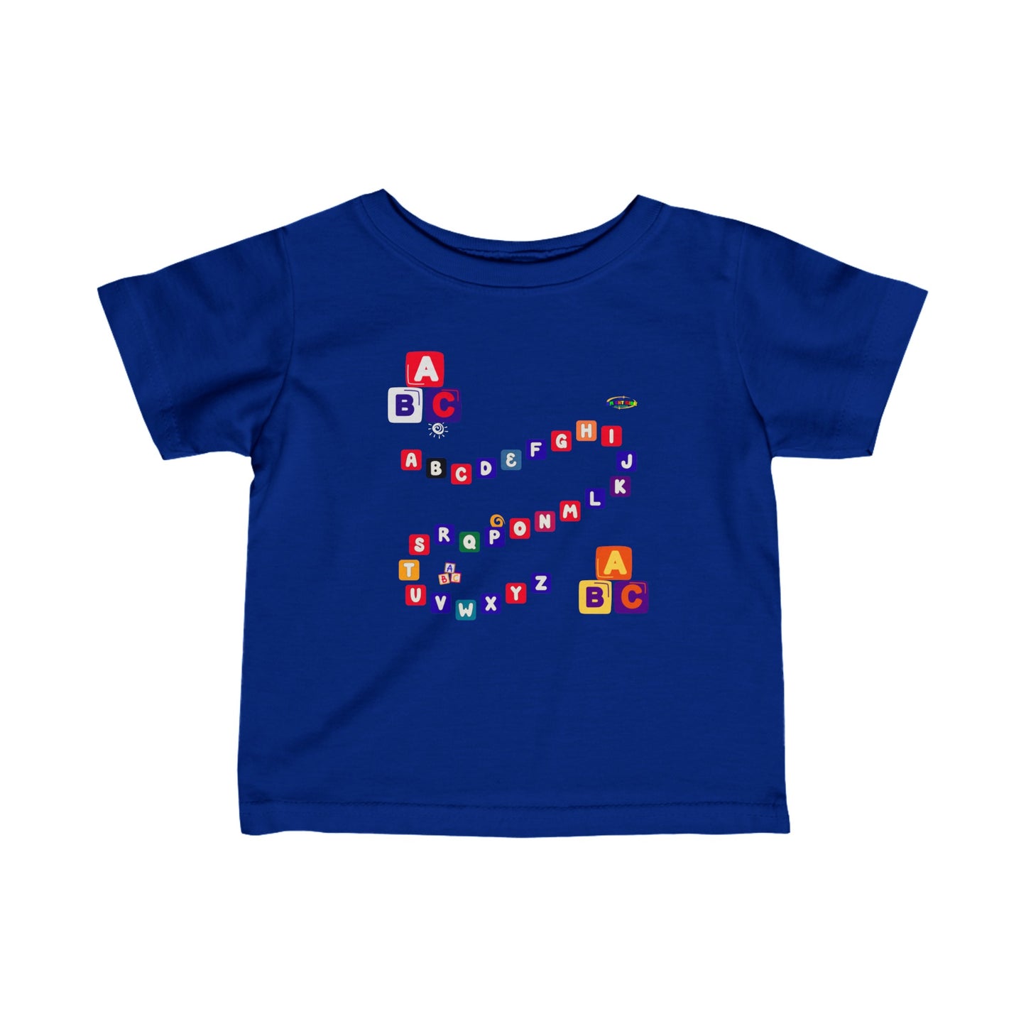 Cute Alphabet maze Infant Fine Jersey Tee-My Bright Side Clothing