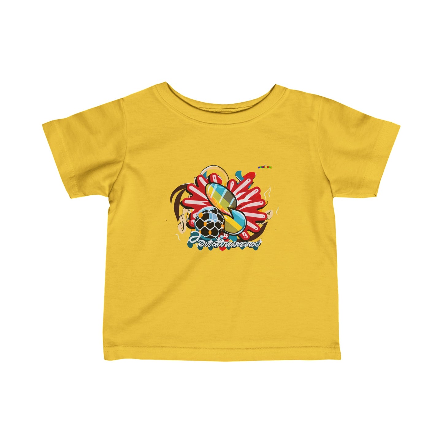 Cute Loving Sports Logo Infant Fine Jersey Tee-My Bright Side Clothing