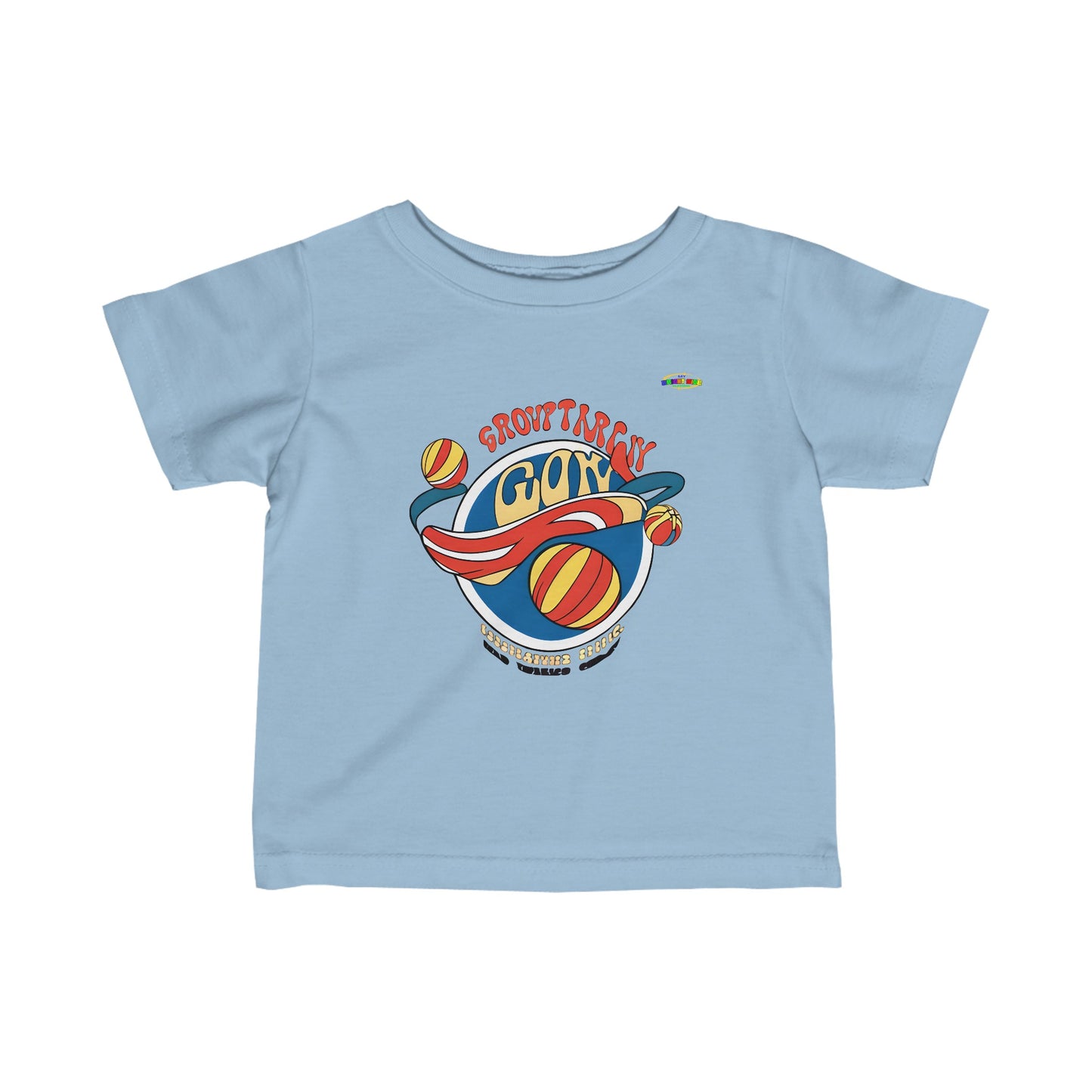 Cute Sports Logo Infant Fine Jersey Tee-MyBrightSideClothing