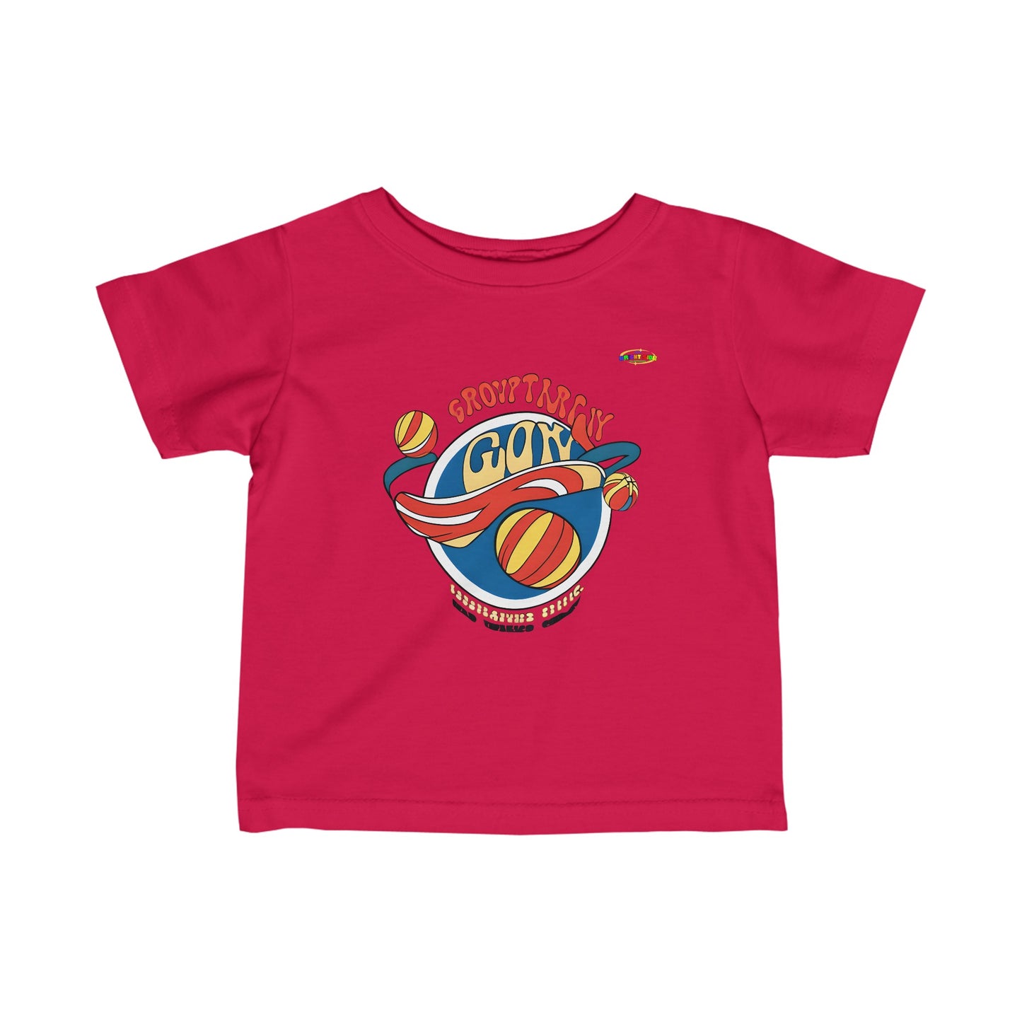 Cute Sports Logo Infant Fine Jersey Tee-MyBrightSideClothing