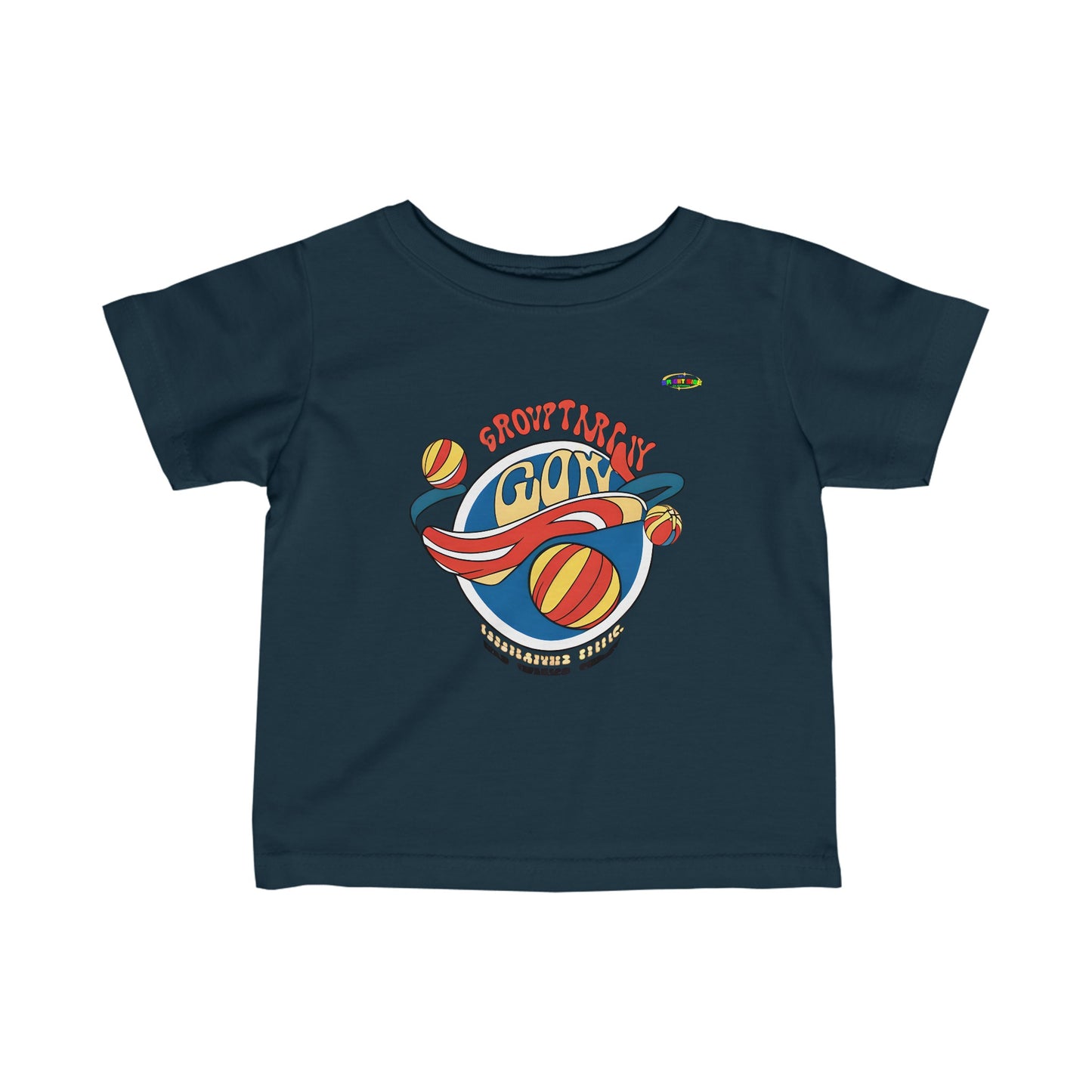 Cute Sports Logo Infant Fine Jersey Tee-MyBrightSideClothing