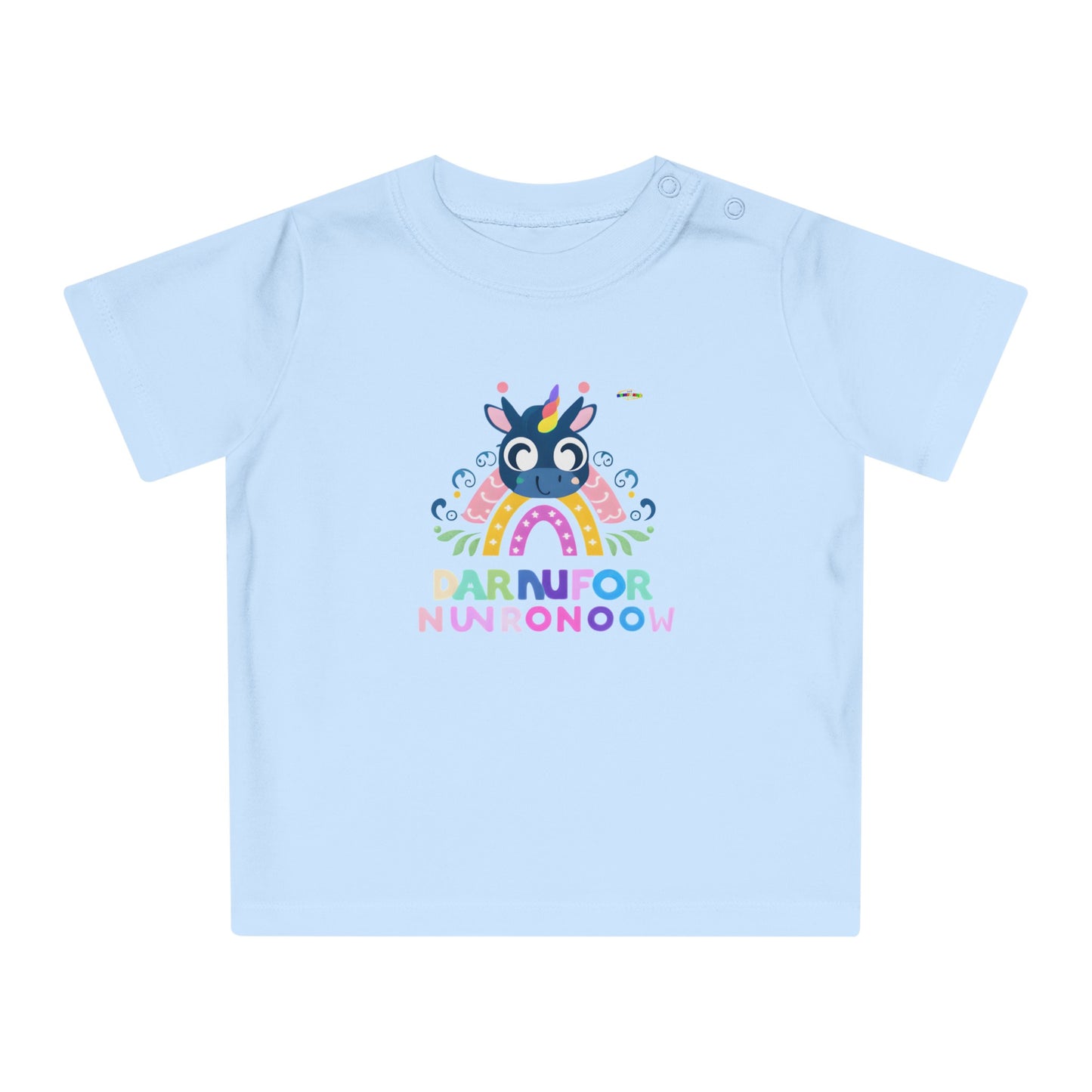 Cute Rainbow letters Baby Unicorn Baby T-Shirt--My Bight Side Clothing