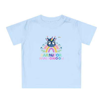 Cute Rainbow letters Baby Unicorn Baby T-Shirt--My Bight Side Clothing