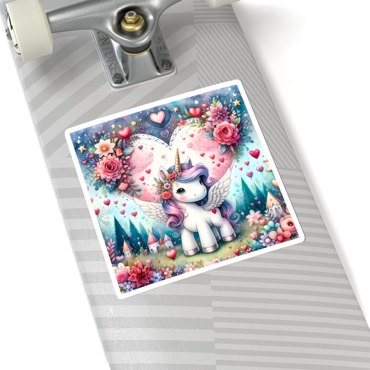 Magical Unicorn Love Kiss-Cut Sticker-My Bright Side Clothing