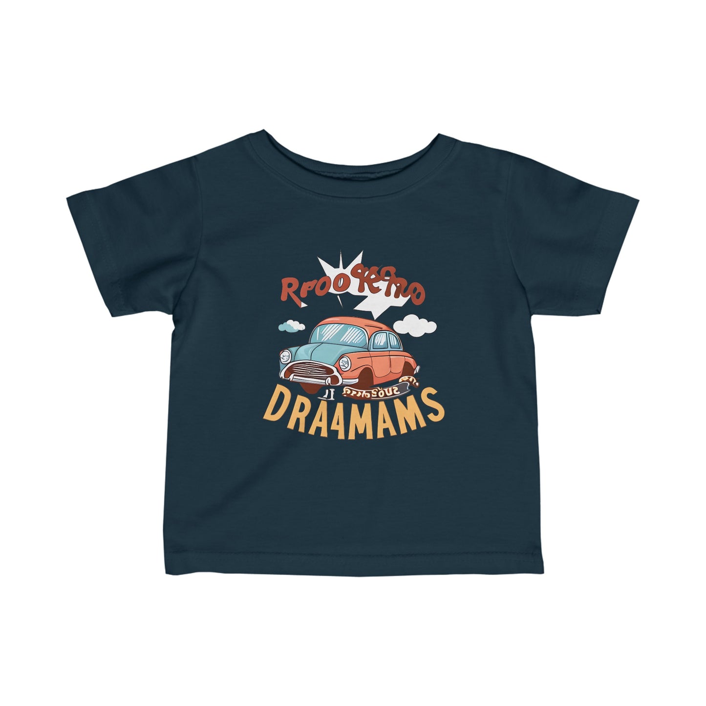 Cute little Retro Car Logo Infant Fine Jersey Tee-MyBrightSideClothing