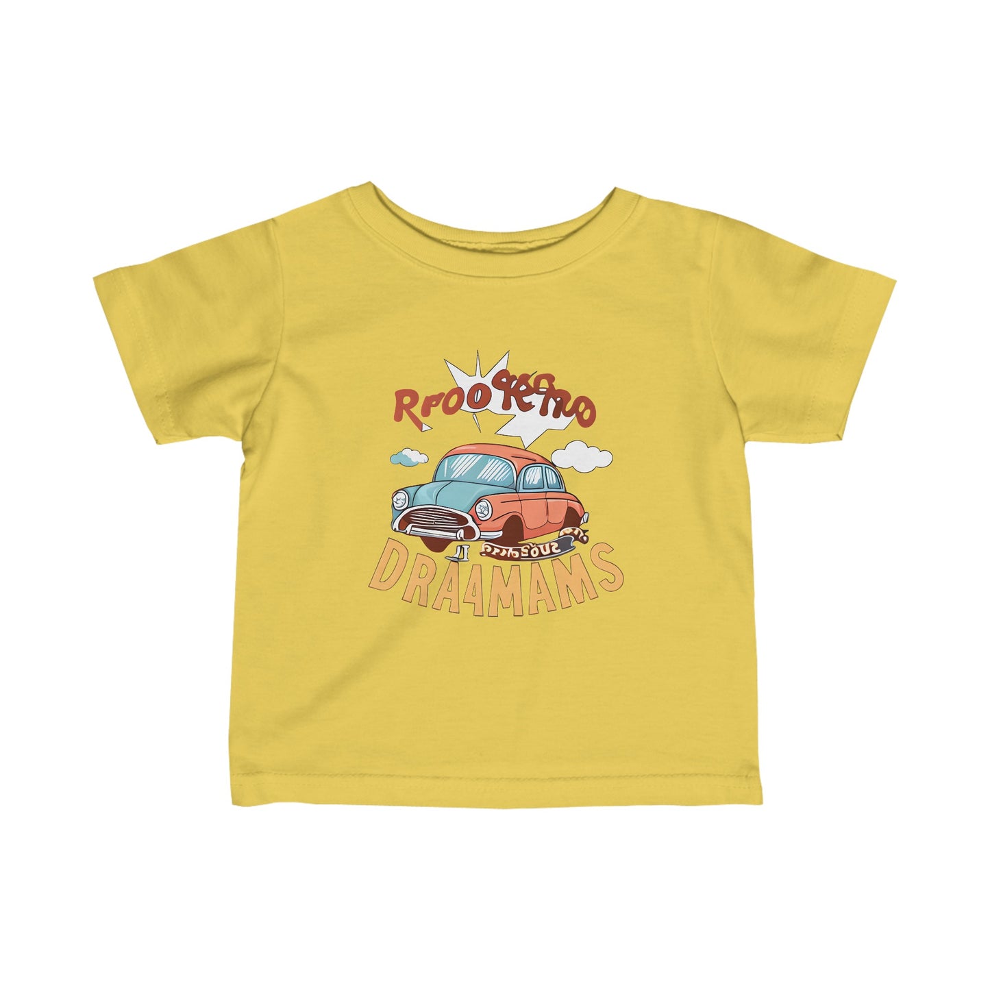 Cute little Retro Car Logo Infant Fine Jersey Tee-MyBrightSideClothing