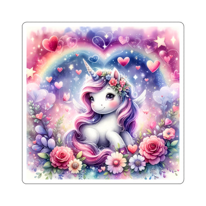 Magical Unicorn Love Kiss-Cut Sticker-My Bright Side Clothing