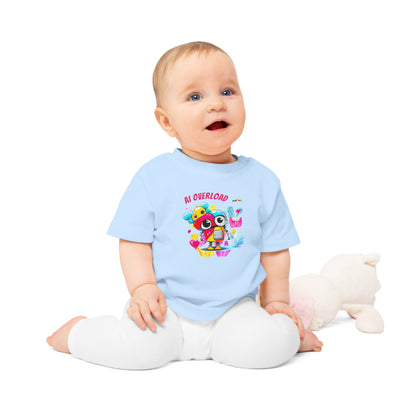 Cute Rainbow baby Robot Baby T-Shirt-My Bright Side Clothing