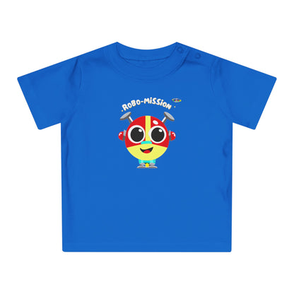 Cute little Robo Mission Robot Logo Baby T-Shirt -MyBrightSideClothing