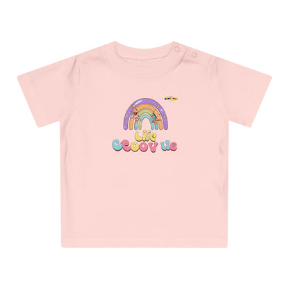 Cute Groovin Life Rainbow Logo Baby T-Shirt -MyBrightSideClothing