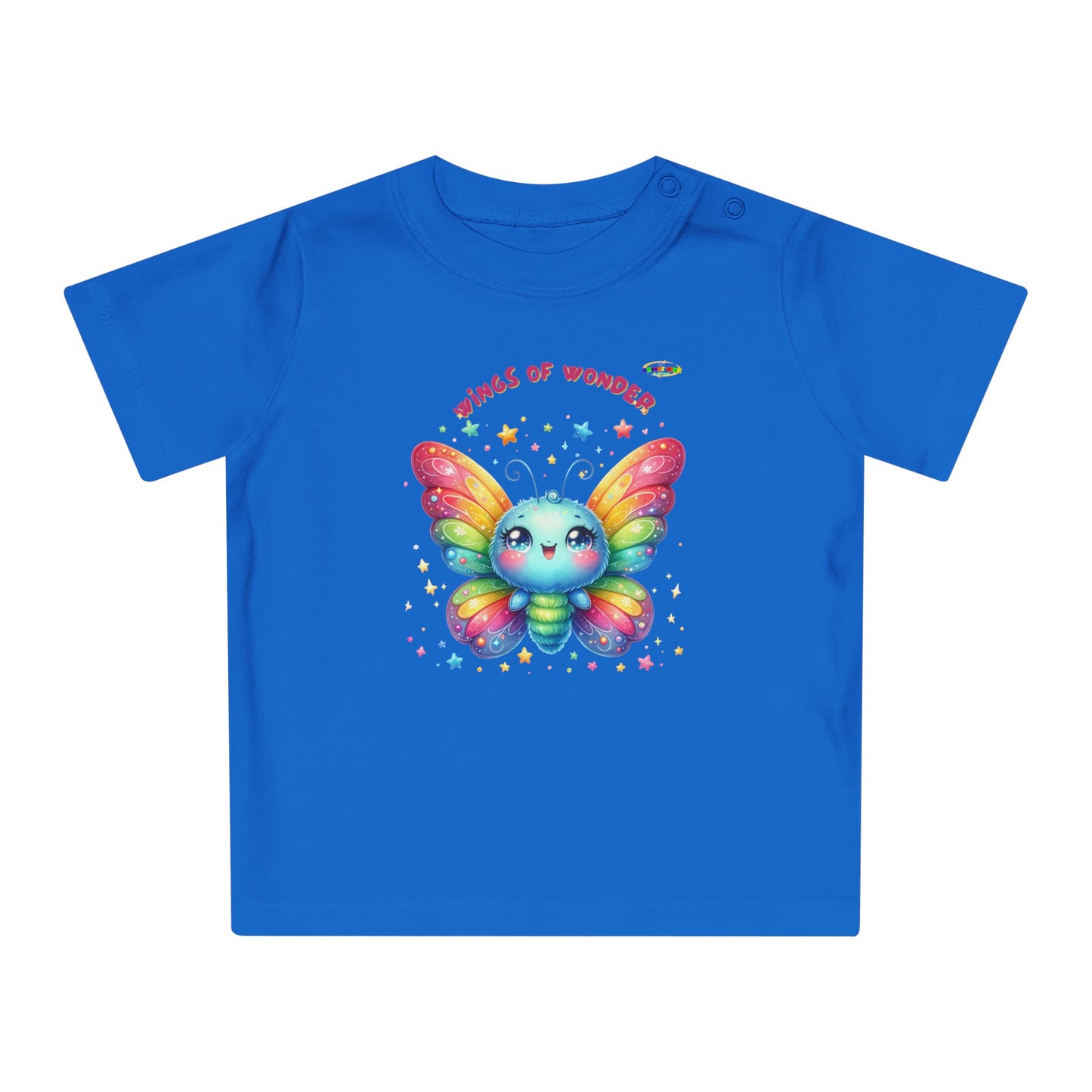 Cute Rainbow Baby Butterfly Graphic Baby T-Shirt--My Bright Side Clothing