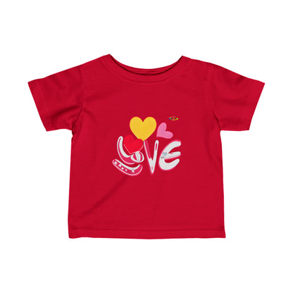 Cute Love logo Infant Fine Jersey Tee-My Bright Side Clothing