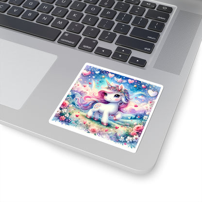 Magical Unicorn Love Kiss-Cut Sticker-My Bright Side Clothing