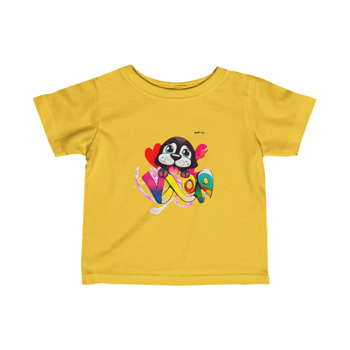 Cute Puppy Love Graphic Infant Fine Jersey Tee-My Bright Side Clothing