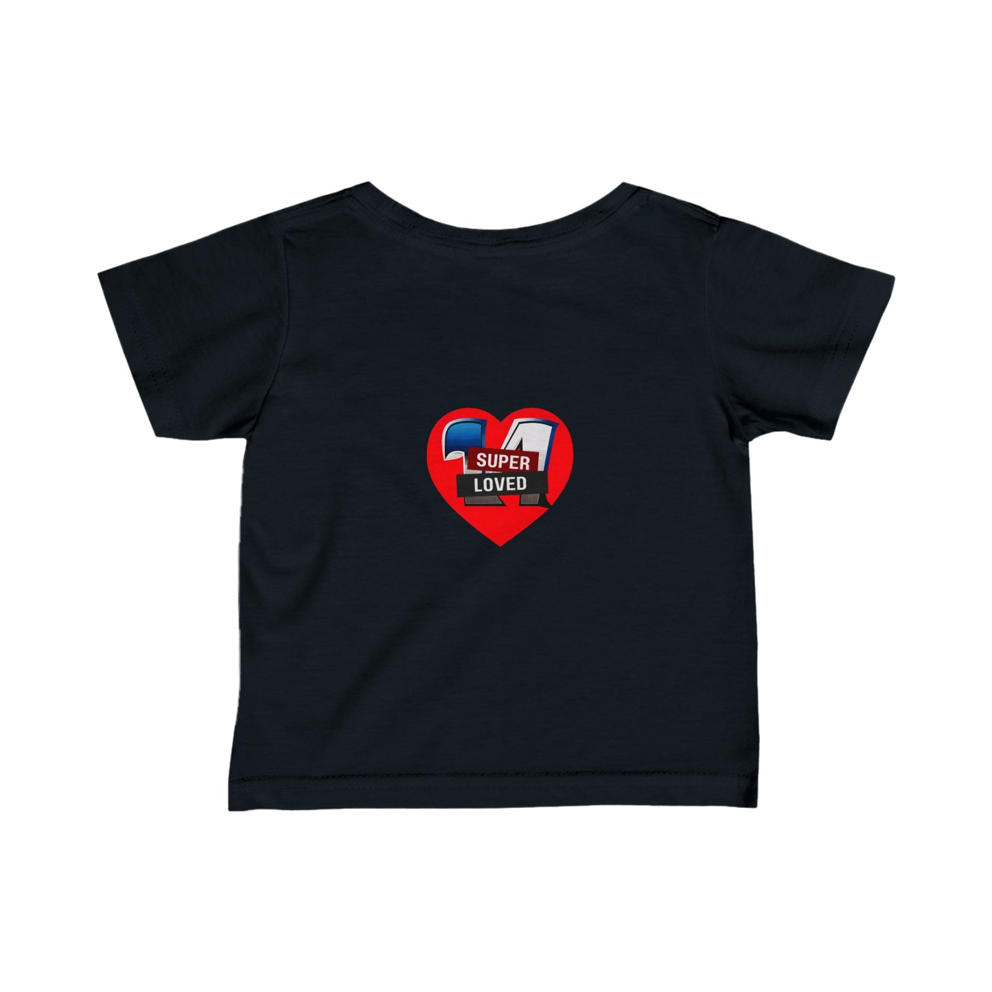 Super Loved Super Hero Heart Logo Infant Fine Jersey Tee-My Bright Side Clothing