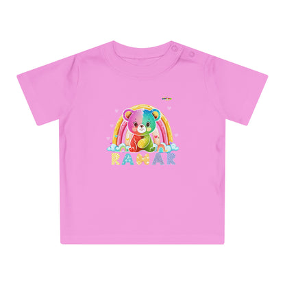 Cute Rainbow Teddy Bear Baby T-Shirt--My Bright Side Clothing