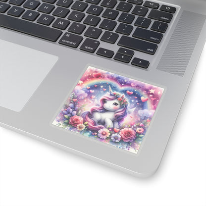 Magical Unicorn Love Kiss-Cut Sticker-My Bright Side Clothing