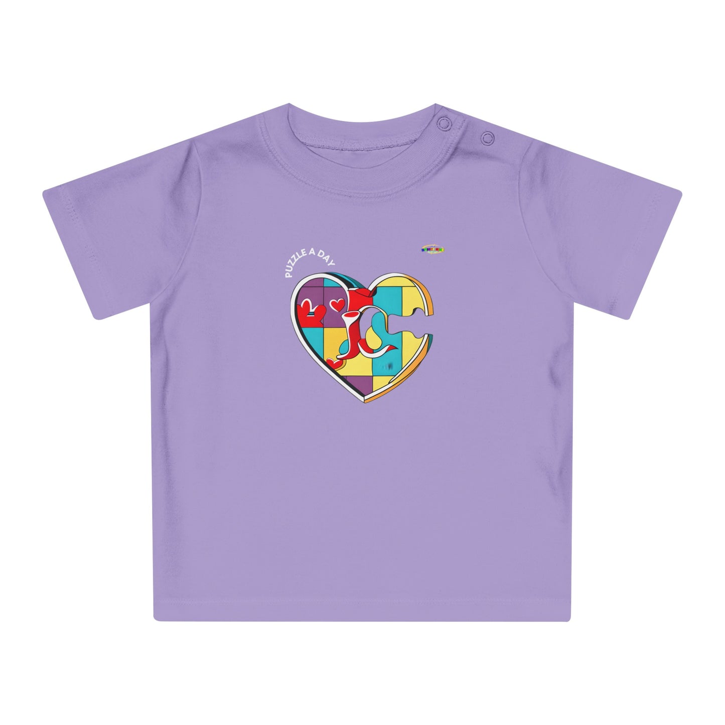 Cute Rainbow Heart Logo Baby T-Shirt-My Bright Side Clothing