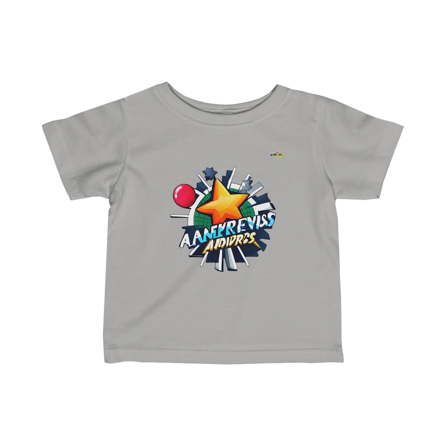 Sports Star Logo Infant Fine Jersey Tee-MyBrightSideClothing