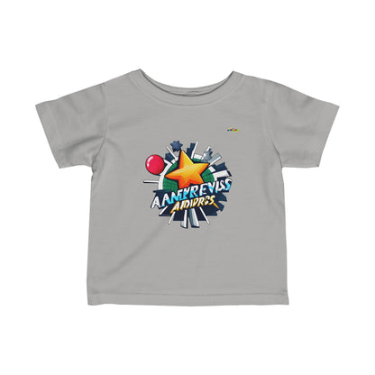 Sports Star Logo Infant Fine Jersey Tee-MyBrightSideClothing