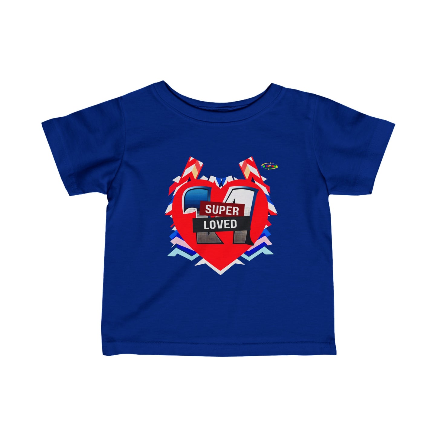 Super Loved Super Hero Heart Logo Infant Fine Jersey Tee-My Bright Side Clothing