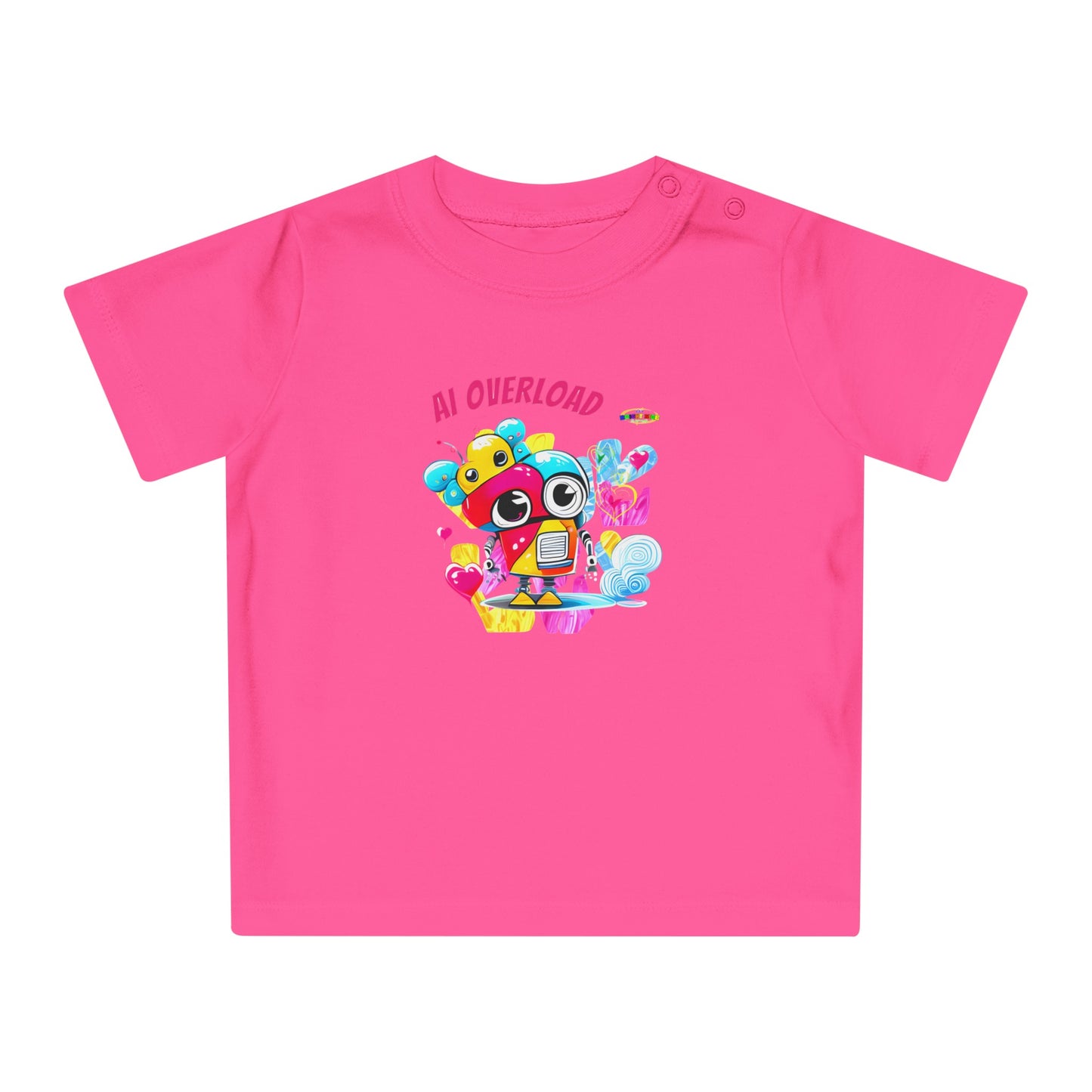 Cute Rainbow baby Robot Baby T-Shirt-My Bright Side Clothing